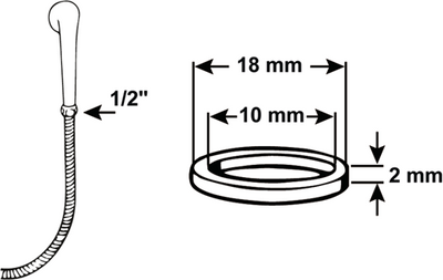 Cornat Dichtungsset Brauseschlauch 1 2 (4 Stück) - tec380225