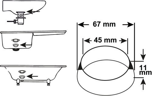 Konischer Ablassstopfen mit Cornat-Dichtung 1 1 2 – tec380336