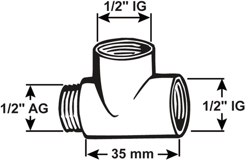 Cornat Messing-Ch-T-Stück VMM 1 2 – tec386203