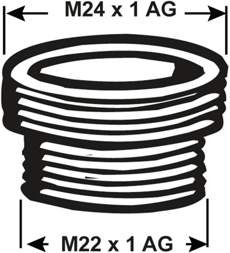 Cornat Messing-Ch-Reduzierstück MV M24x22 – tec386308