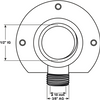 Cornat Klemmkupplung CH Wandplatte 1 2Vx10 - tec5826141