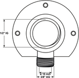 Cornat Klemmkupplung CH Wandplatte 1 2Vx10 - tec5826141 - afbeelding 2