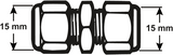 Cornat Kompressionskupplung MS Socke 15x15mm - tec583460 - afbeelding 2