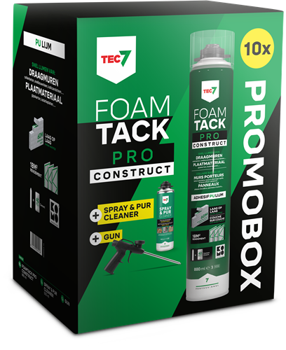 Tec7 combipack foamtack pro construction | 880ml | 10x Foam Tack Pro - 670996000