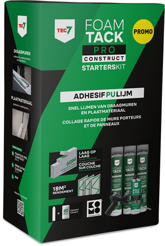 Tec7 Foamtack Pro Construct Starter Kit (3x 880 ml, Reiniger und Pistole) – 670995000