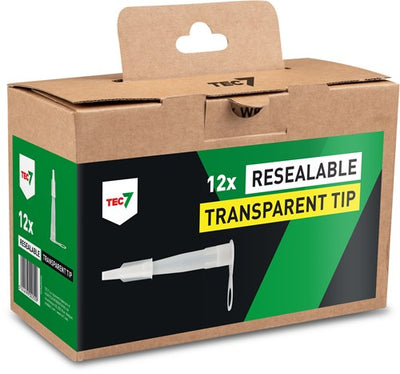 Tec7 wiederverschließbarer Hängeauslauf transparent (Box 12 Stück) – 599409290