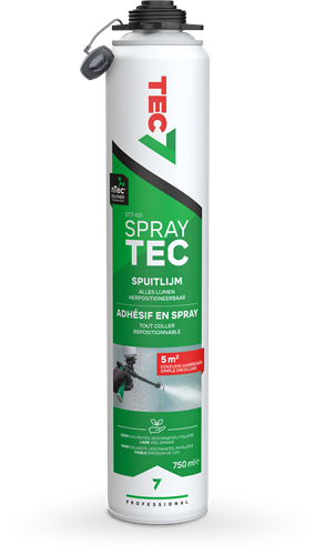 Tec7 ms Polymer-Sprühkleber für dünne Verklebungen – Aerosol | 750 ml – 530001000