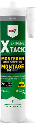 Tec7 x-tack Kartuschen-Schnellmontageset 290 ml grau – 534535000