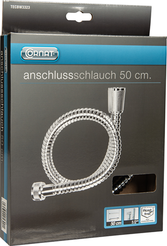 Cornat Brauseschlauch Edelstahl 0m50 ch - tecbw3323