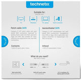 Technetix Patchkabel UTP Cat6 2 m weiß – 2077000 - afbeelding 2