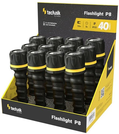 Technik LED-Taschenlampe Gummi 2xaa 40 Lumen - 5720120