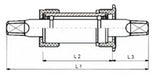 Tecora e Tecora E BOTS BRACKET 131½ MM BSA, STAAL KUNSTST. Tasse - afbeelding 2