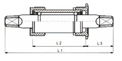 Tecora e Tecora E BOTS BRACKET 131½ MM BSA, STAAL KUNSTST. Tasse