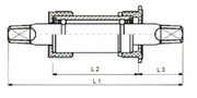 Tecora e Tecora E unterer Halterung 136 mm Ø40mm, Kett.Lijn 38,7 Kortest.Cup - afbeelding 2