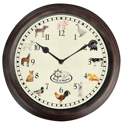 Esschert Design Esschert Design Klok mit Farm Dieren Sounds