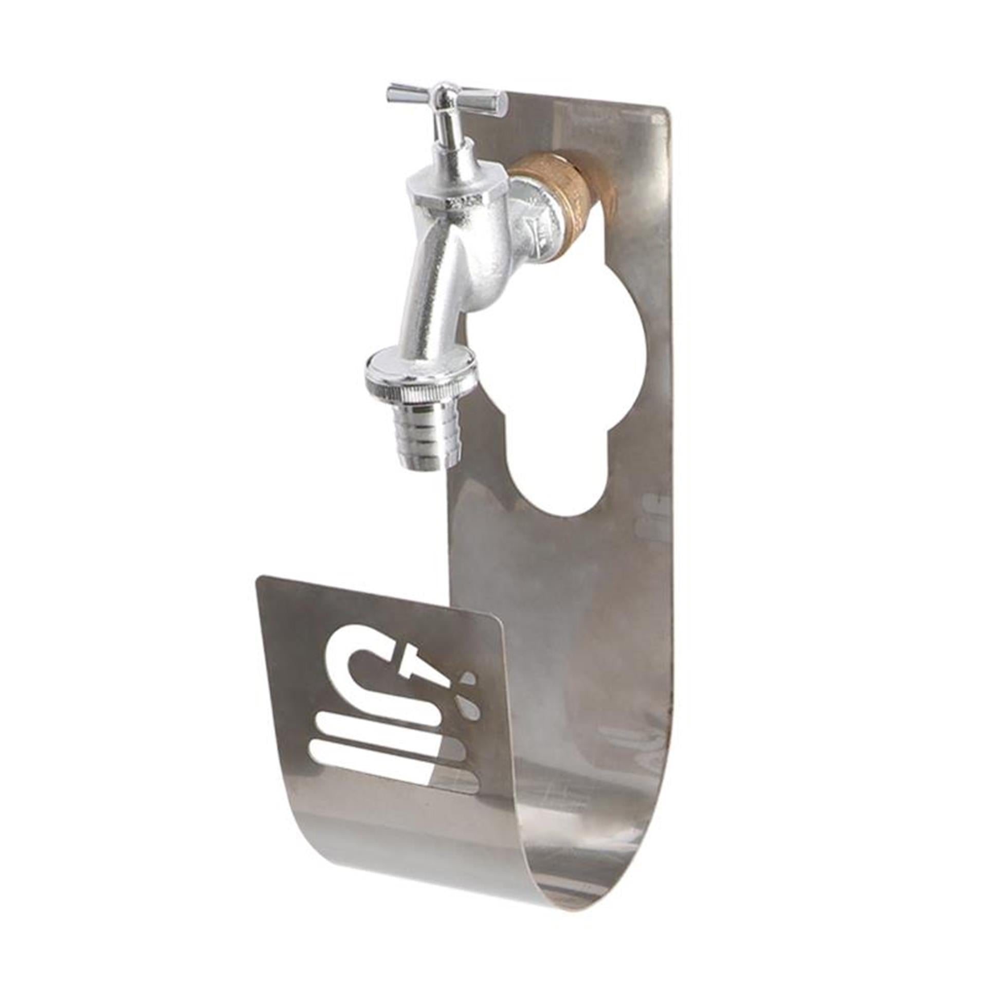 Esschert Design-Schlauchhalter-Wasserhahn aus Edelstahl