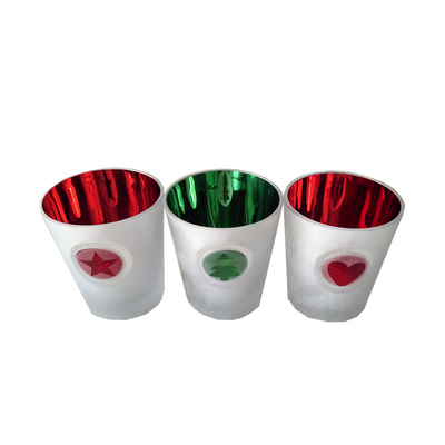 Weihnachts-Teelichthalter-Set 3-teilig