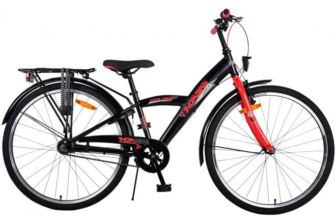 Volare Thombike Children's Bicycle - Jungen - 26 Zoll - Schwarzrot - 3 Zahnräder