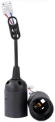 Thorgeon Lampenfassung e27 schwarz - bewegliche Fassung - 6042641