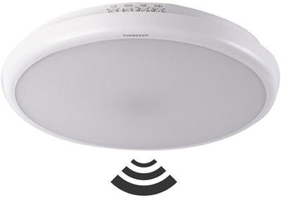 Thorgeon LED-Deckenleuchte 265 mm weiß 16 W tri-weiß IP65 + Sensor – 5017775