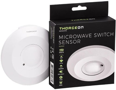 Thorgeon Radar-Bewegungsmelder Deckenaufbau 360 Grad weiß - 3900540