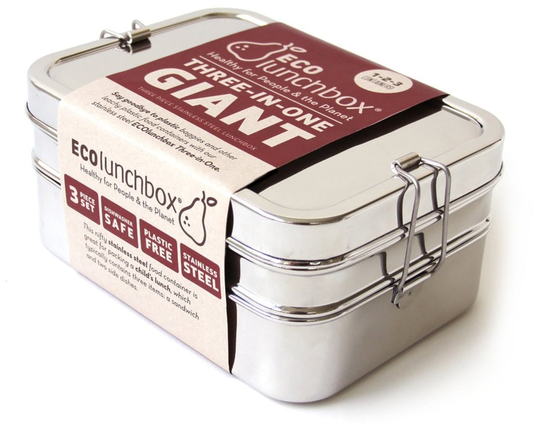Eco Lunchbox Edelstahl Lunchbox 3 in 1 Riese