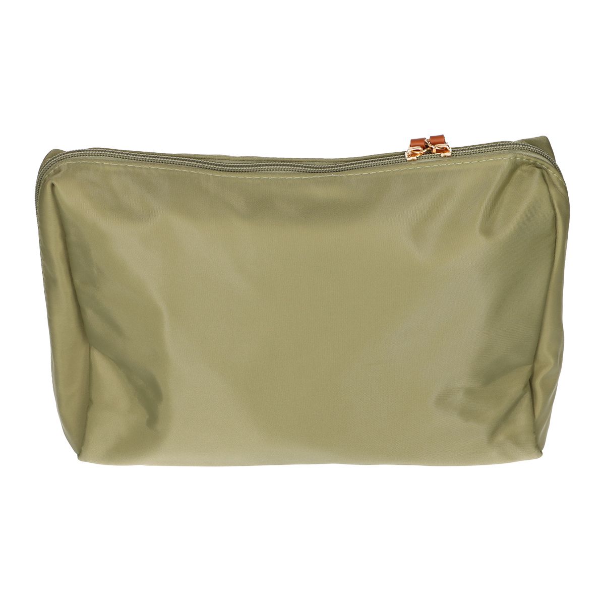 Reisender Toilettenbag Schönheitstasche grün braun 30 cm x 20 cm