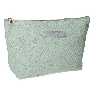 Reisende Toilettenbeutel Schönheitstasche Welle Türkis 30 cm x 19,5 cm