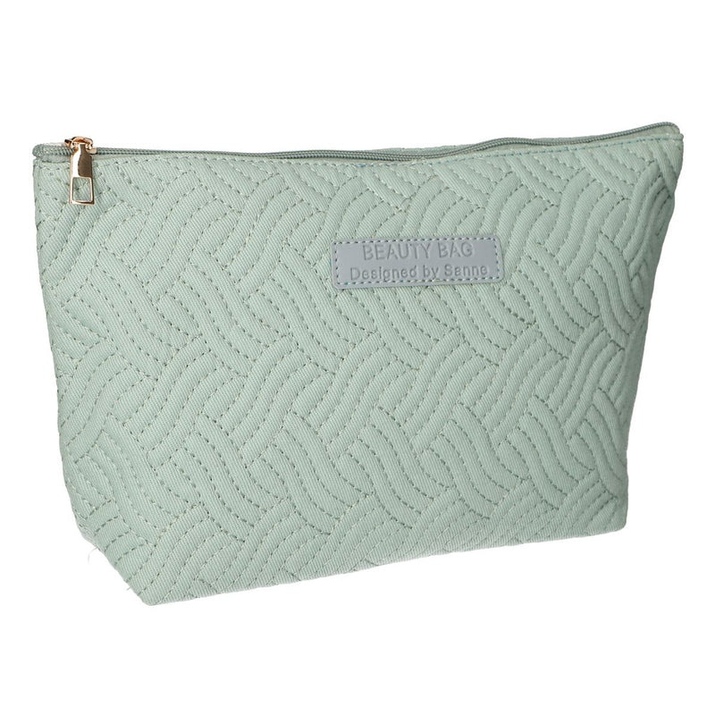 Reisende Toilettenbeutel Schönheitstasche Welle Türkis 30 cm x 19,5 cm