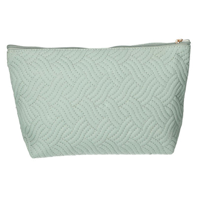 Reisende Toilettenbeutel Schönheitstasche Welle Türkis 30 cm x 19,5 cm