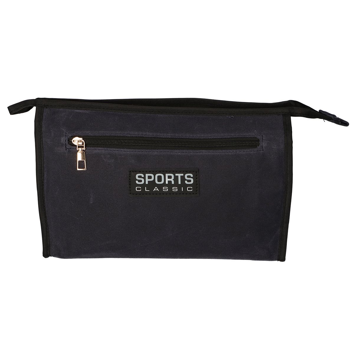 Reisende Toilettenbag Sport Militär blau lila 30 cm x 24 cm