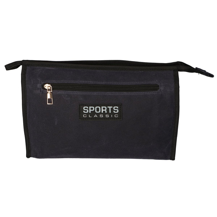 Reisende Toilettenbag Sport Militär blau lila 30 cm x 24 cm