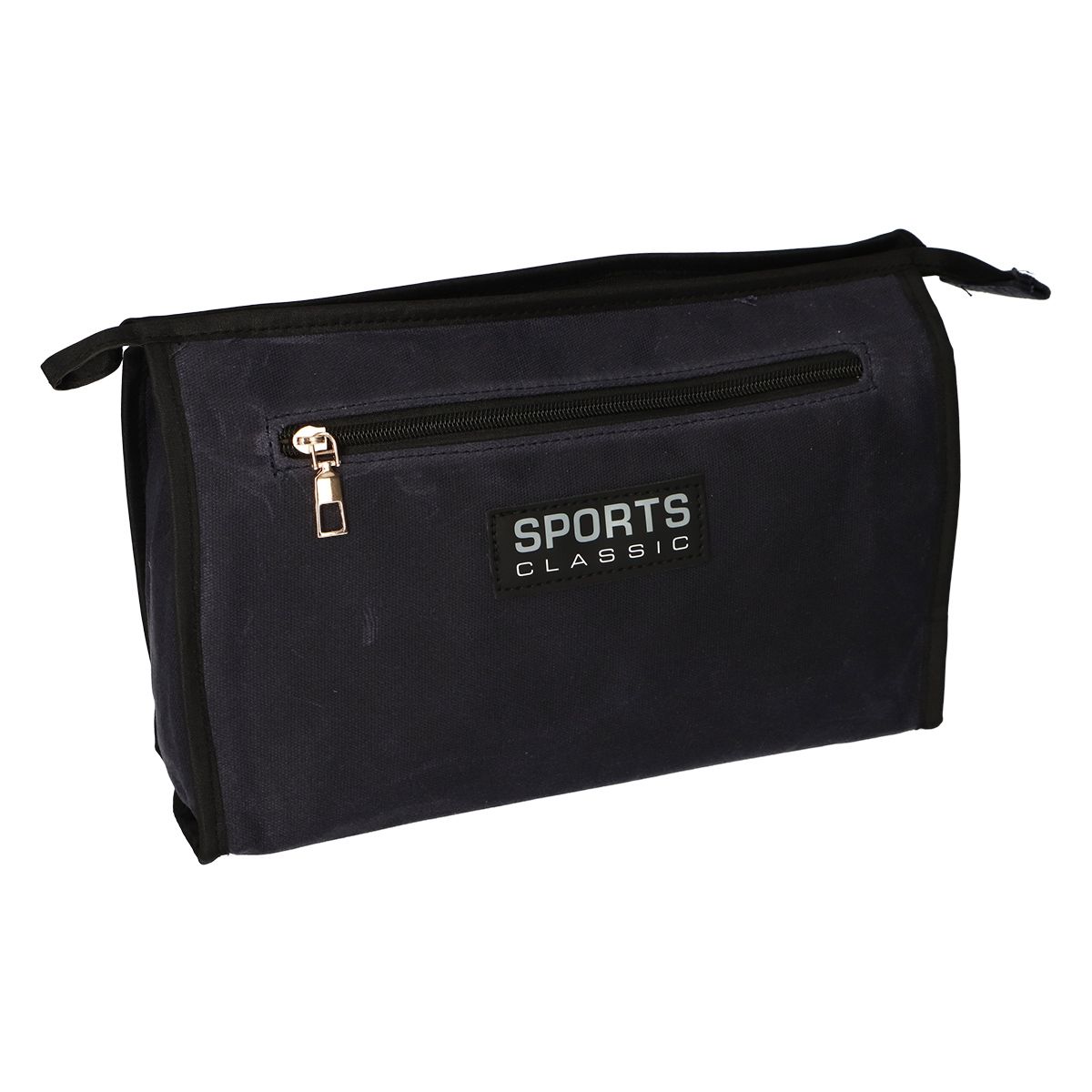 Reisende Toilettenbag Sport Militär blau lila 30 cm x 24 cm