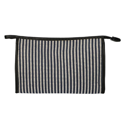 Reisende Toilettenbeutel Streifen Blauw Creme 30x20 cm