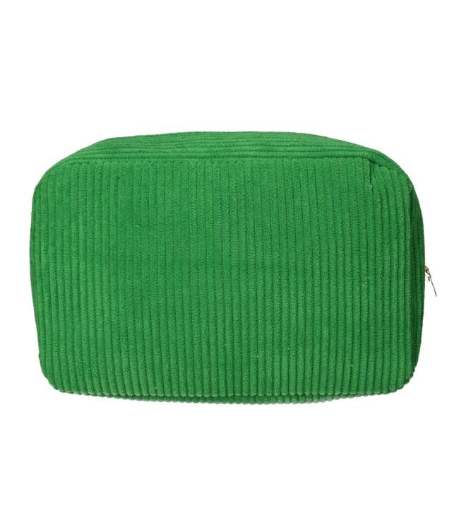 Reisender Toilettenbeutel Rib Stoff Grün 28x17cm