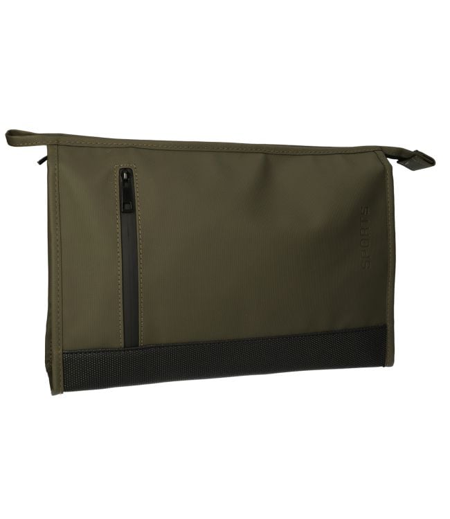 Reisender Toilettenbag Gummi -Bottomgrün 35x24cm