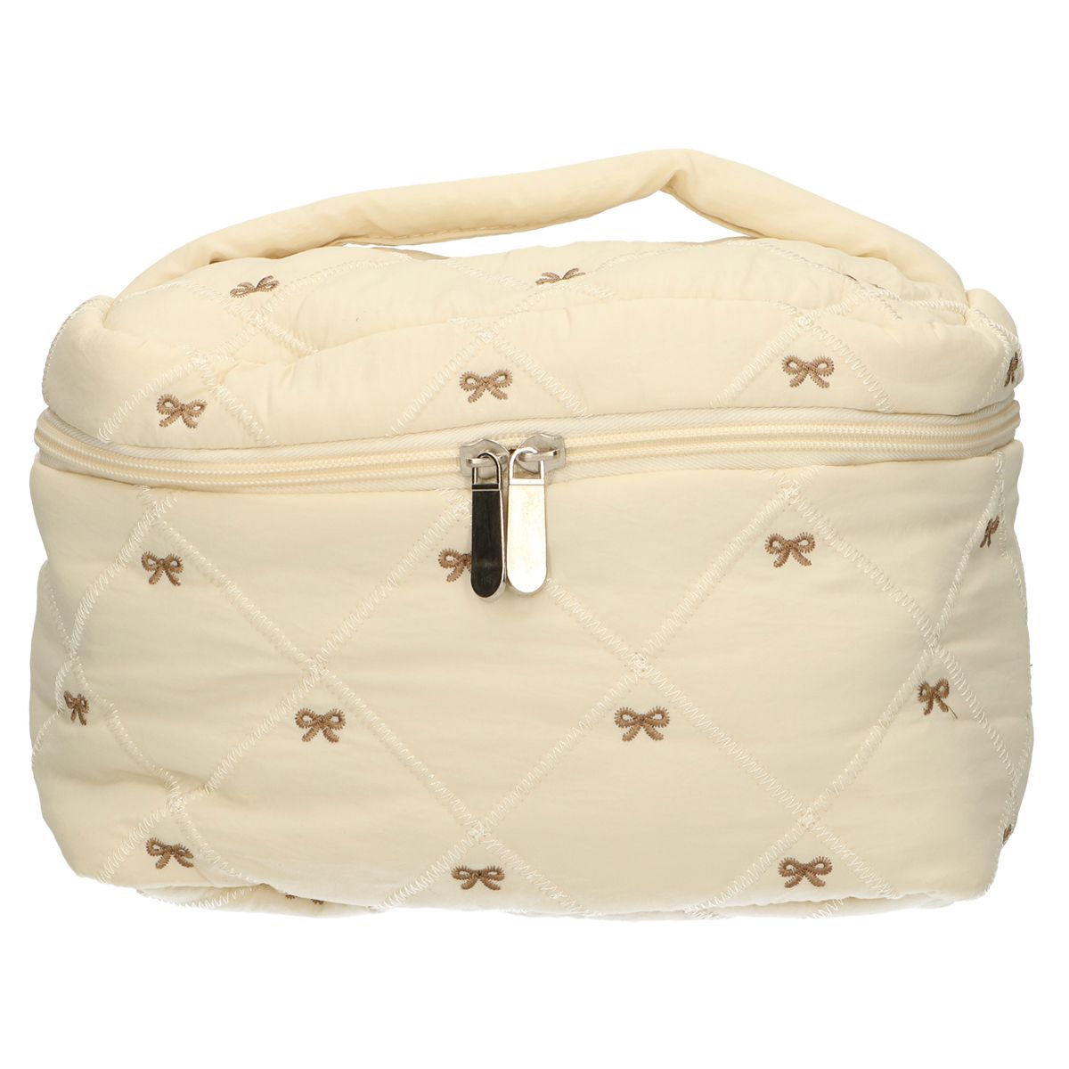 Traveler Beauty Case Schleifen beige 24cm x 17cm