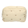 Traveller Beauty Bag Schleifen beige 22cm x 15cm