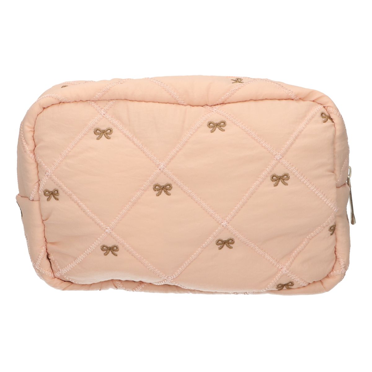 Traveler Beauty Bag Schleifen lachsfarben 22cm x 15cm