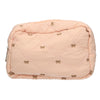 Traveler Beauty Bag Schleifen lachsfarben 22cm x 15cm