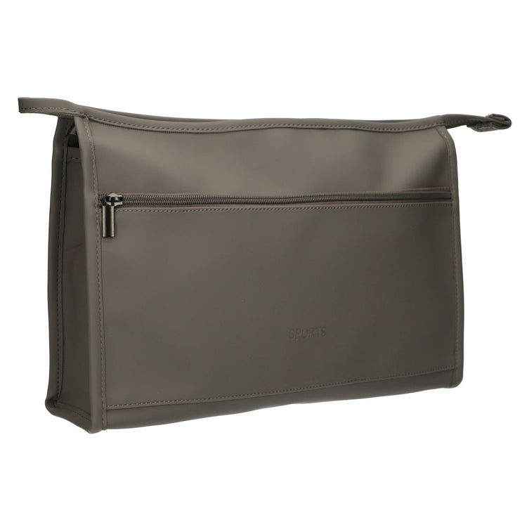 Reise-Kulturbeutel Sport wasserdicht grau 35 cm x 22,5 cm