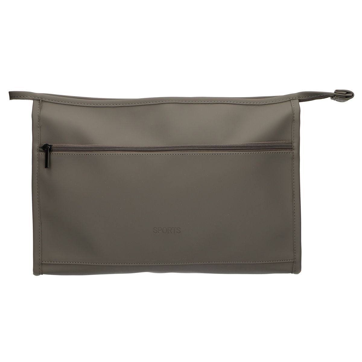 Reise-Kulturbeutel Sport wasserdicht grau 35 cm x 22,5 cm