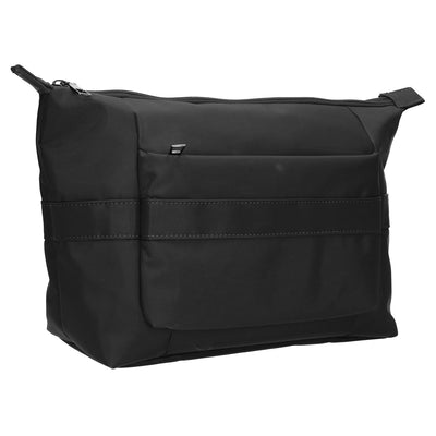 Reise-Kulturbeutel für Reisen, wasserdicht, Schwarz, 33,5 cm x 21,5 cm