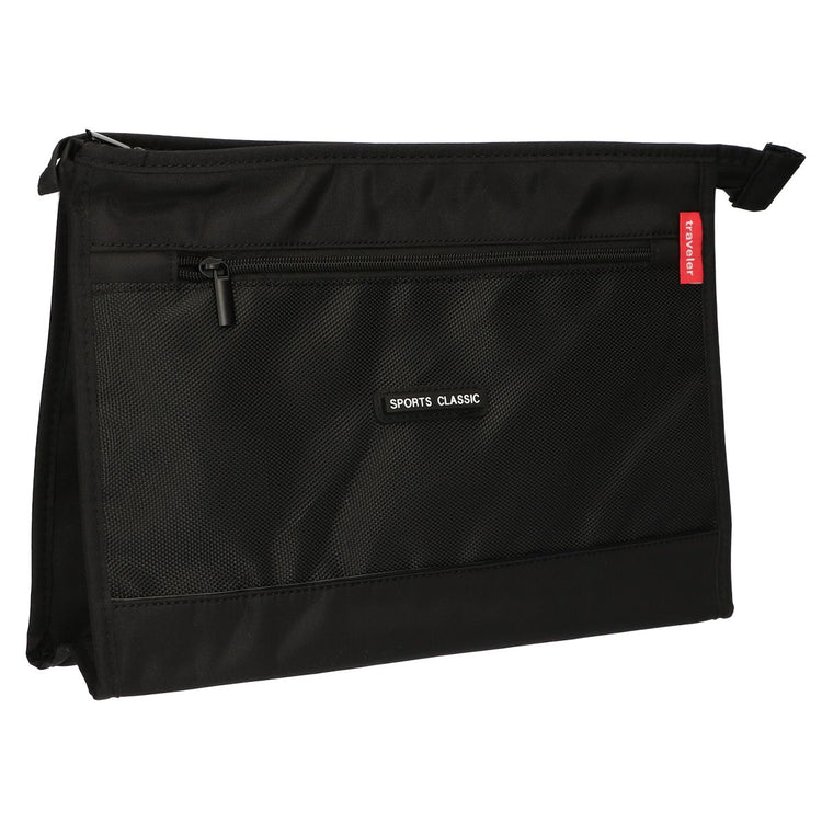Traveller Kulturbeutel Herren Sport Classic Schwarz 35cm x 24cm