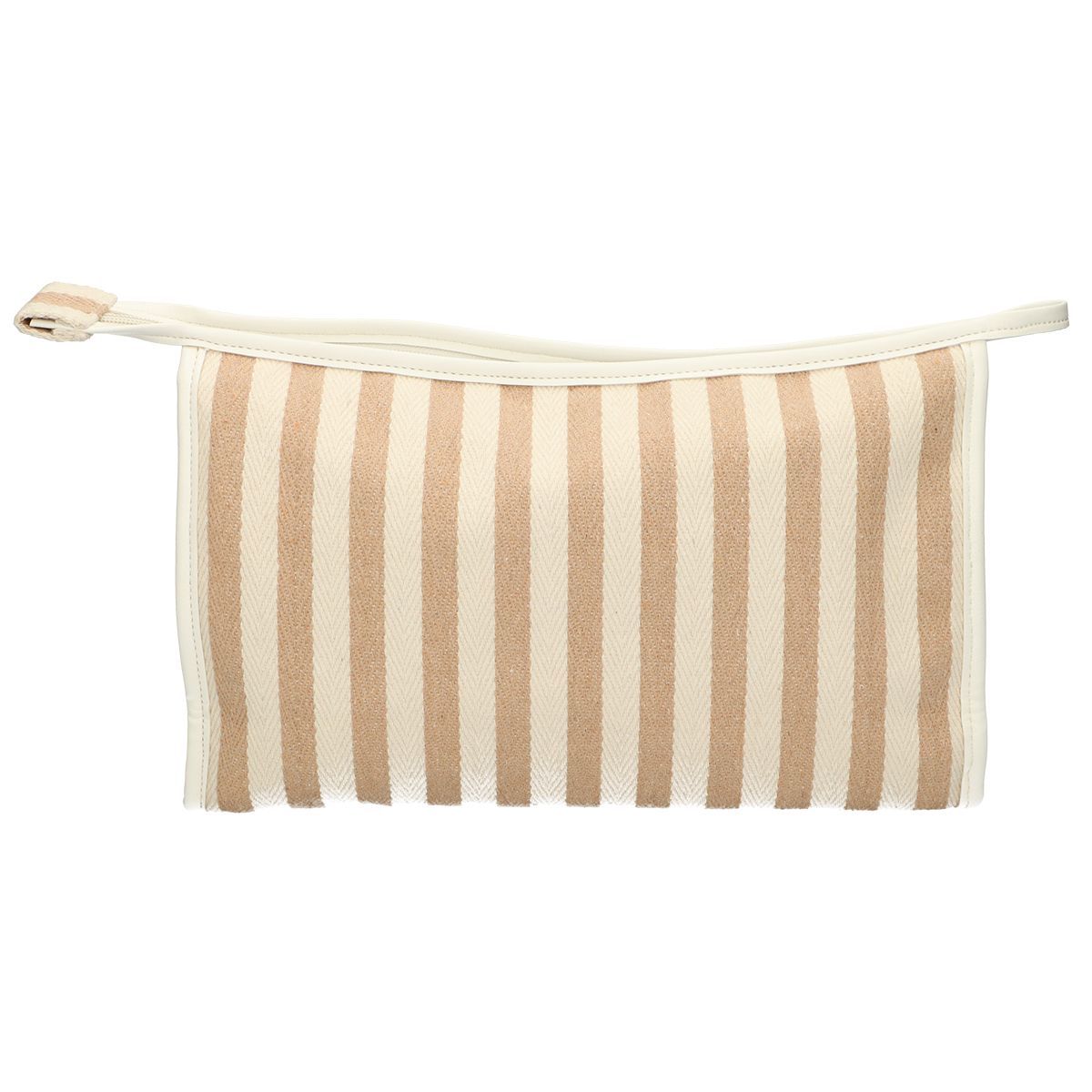 Traveller Kulturbeutel Sommer Khaki gestreift 29cm x 19,5cm
