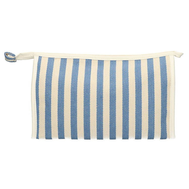 Traveller Kulturbeutel Sommerblau gestreift 29cm x 19,5cm