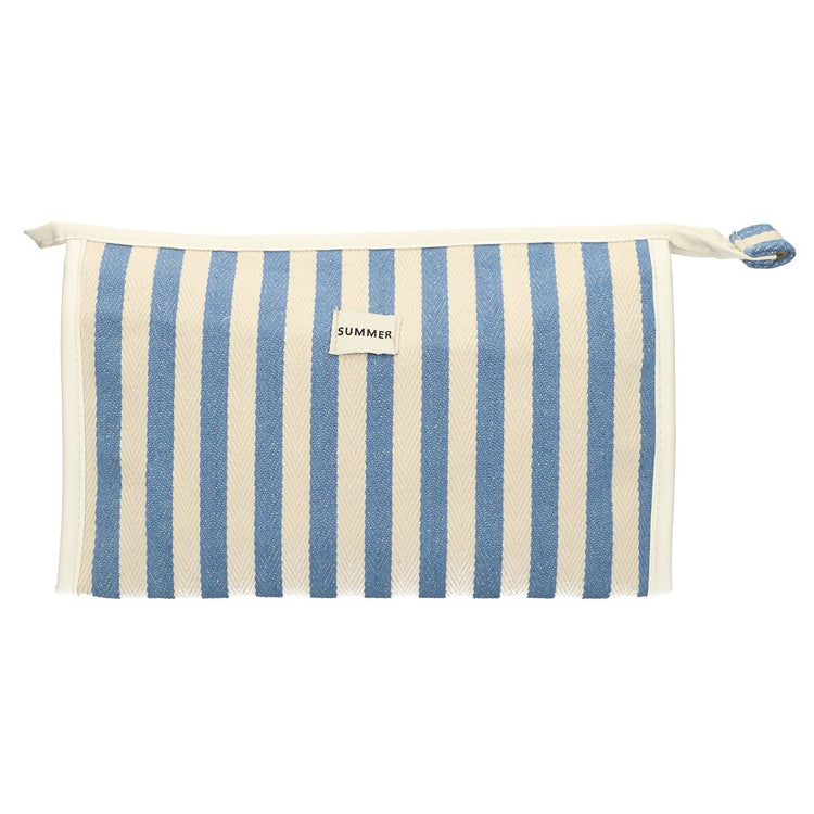 Traveller Kulturbeutel Sommerblau gestreift 29cm x 19,5cm