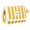 Traveller Spiegeltasche Sommergelb gestreift 17cm x 11cm