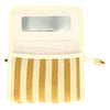 Traveller Spiegeltasche Sommergelb gestreift 17cm x 11cm