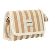 Traveller Spiegeltasche Sommer Khaki gestreift 17cm x 11cm